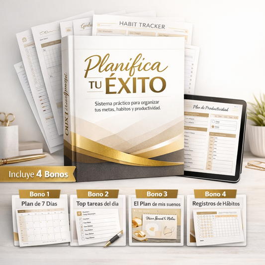 Planifica tu éxito: Guia para organizar tus metas, hábitos y productividad